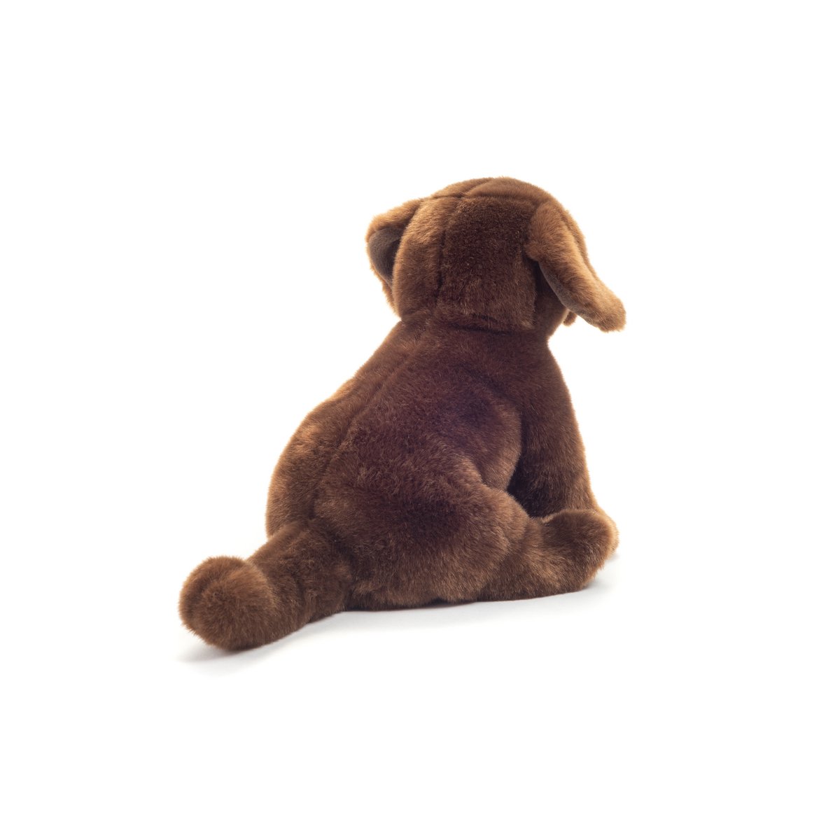 Labrador sitting dark brown 25 cm - plush toy - stuffed animal