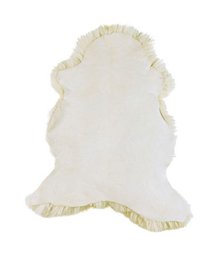 Ægte fåreskind | Naturhvid/creme | 85x45 cm
