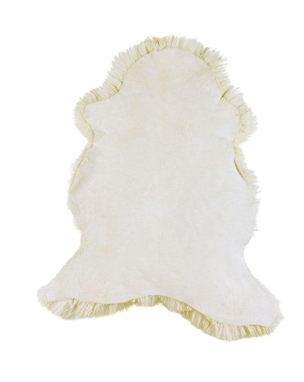 Echtes Schaffell | Naturweiß/Creme | 85x45cm