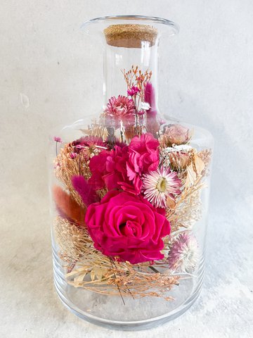 Glass bottle, various color options