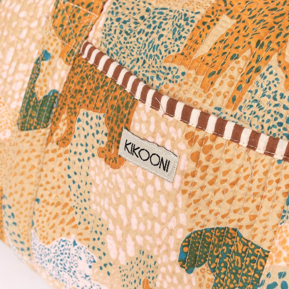 Håndlavet bomuldstaske "Lucky Leo" beige