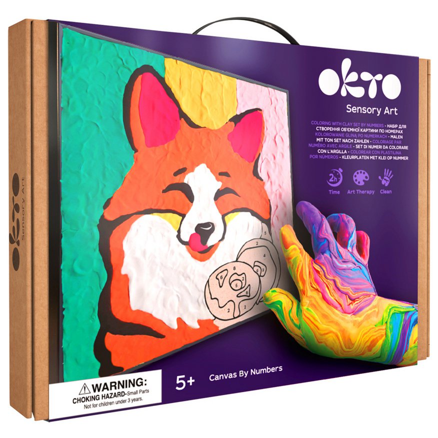 Okto Sensory Art Color By Numbers - Animals - Fox