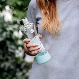 EQUA glass bottle Monstera