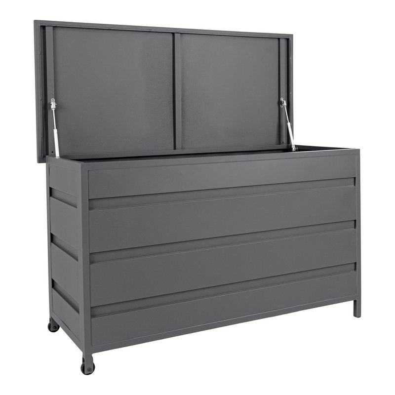 Cassis Cushion Box  - Cushion Box, aluminum, grey, medium, 130x60x75 cm, 450 L