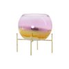 PORTAVELA METALEN KRISTAL 19X19X20,5 ROSA LD183061