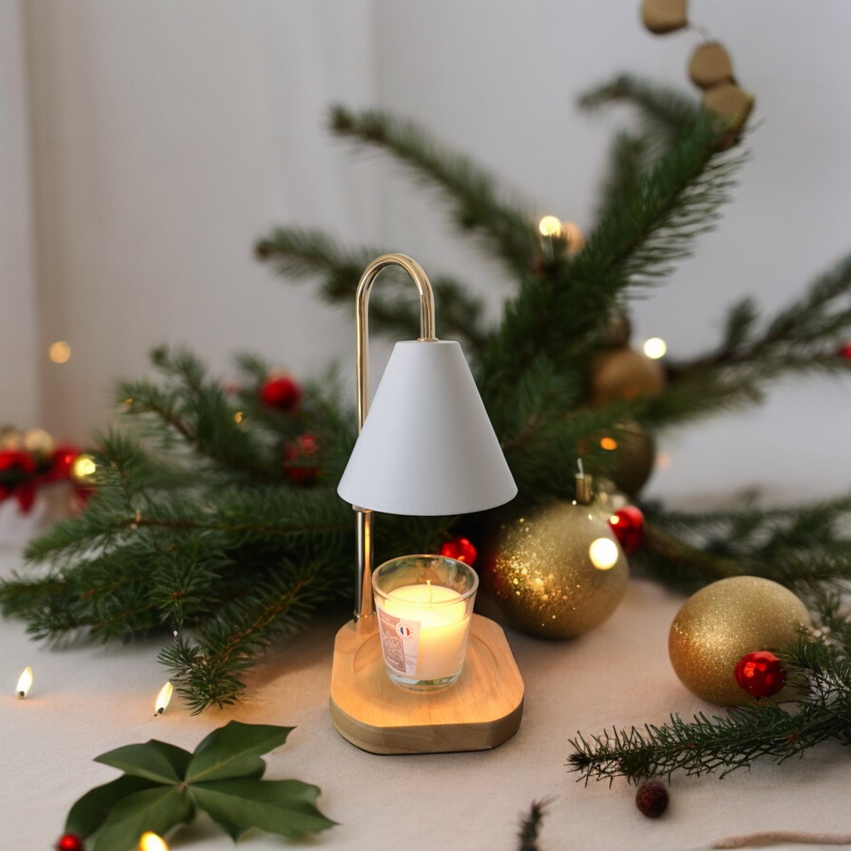 Zachte warmteverspreider - Candelia - elektrische brander voor geurkaars - geïntegreerde dimmer - decoratie en cadeau-idee