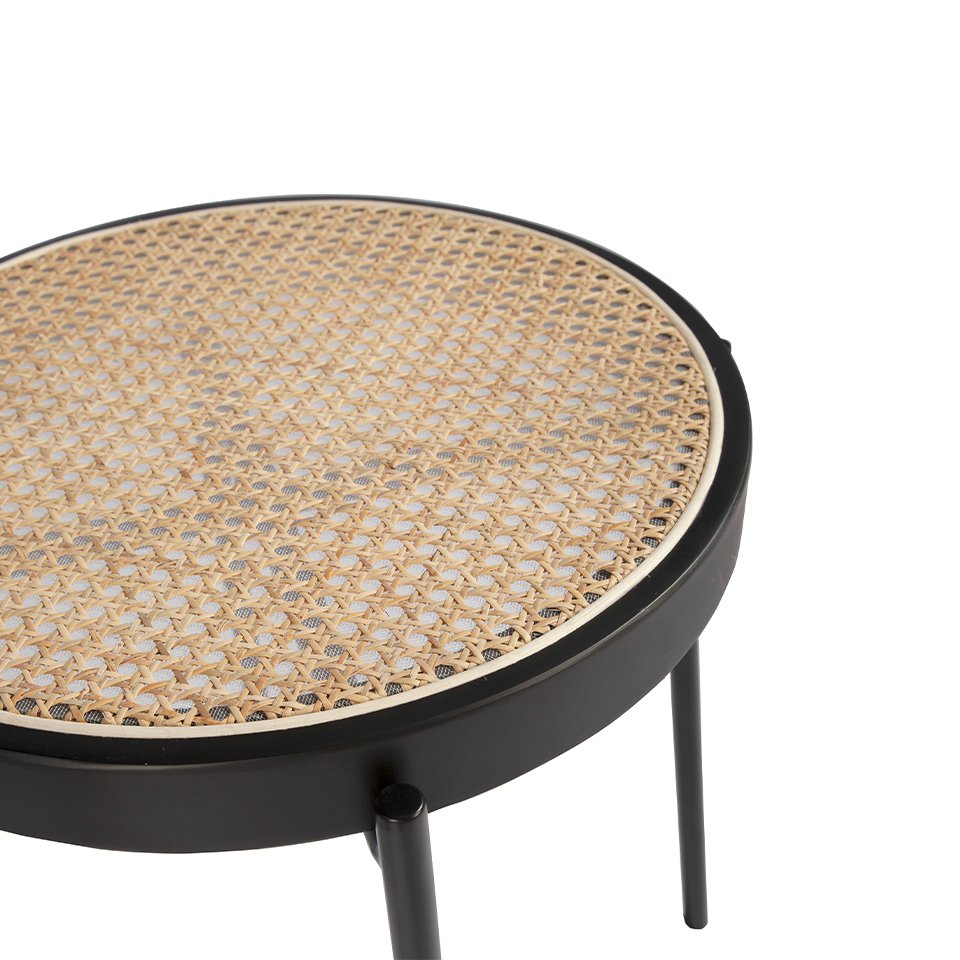 Rattan round corner table 2109