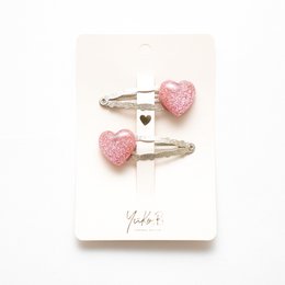 Duo Premium Haarspangen für Kinder – Sparkle Eclats de Coeurs