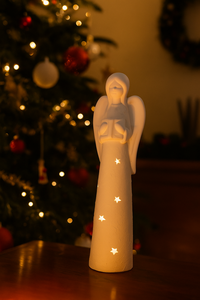 Witte Kerstengel – Keramieken Decoratie
