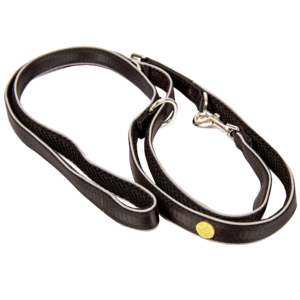 Dog leash black, M