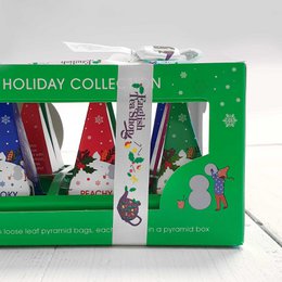 ETS - Tee Geschenk mit Schleife "Holiday Collection, Grün", BIO, 12 Pyramiden-Beutel
