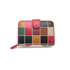 Women's Genuine Leather Patchwork Wallet, art. 836.500