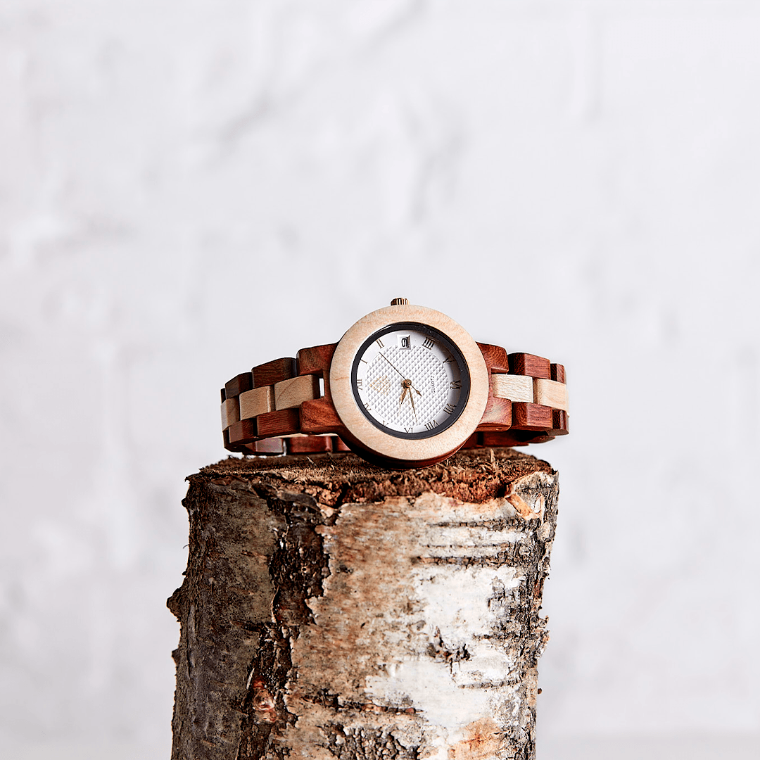 Wooden Wrist Watch, Unique Gifts For Her, Womens Wristwatch, Giftable Accessories, Watch With Gift Box, Holiday Gifts For Her ~ The Hazel