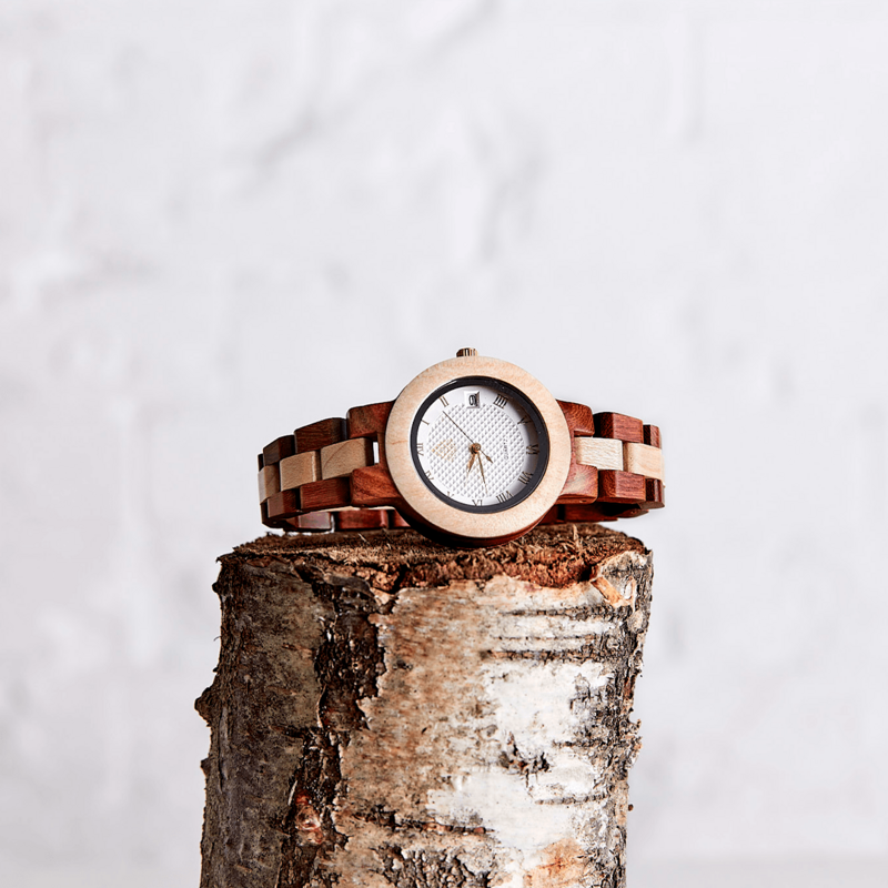 Wooden Wrist Watch, Unique Gifts For Her, Womens Wristwatch, Giftable Accessories, Watch With Gift Box, Holiday Gifts For Her ~ The Hazel