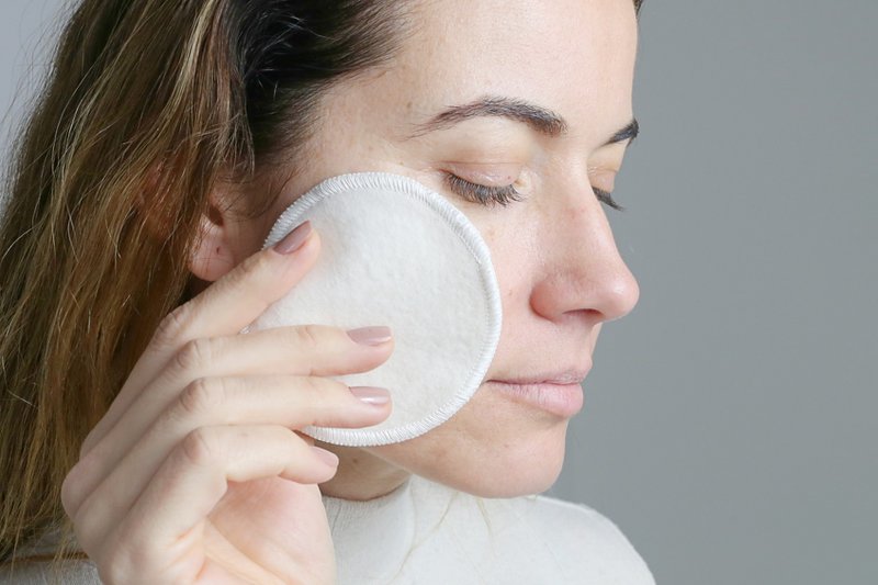 Genanvendelige makeupfjernerpuder sæt x 12 | Økologisk bomuld