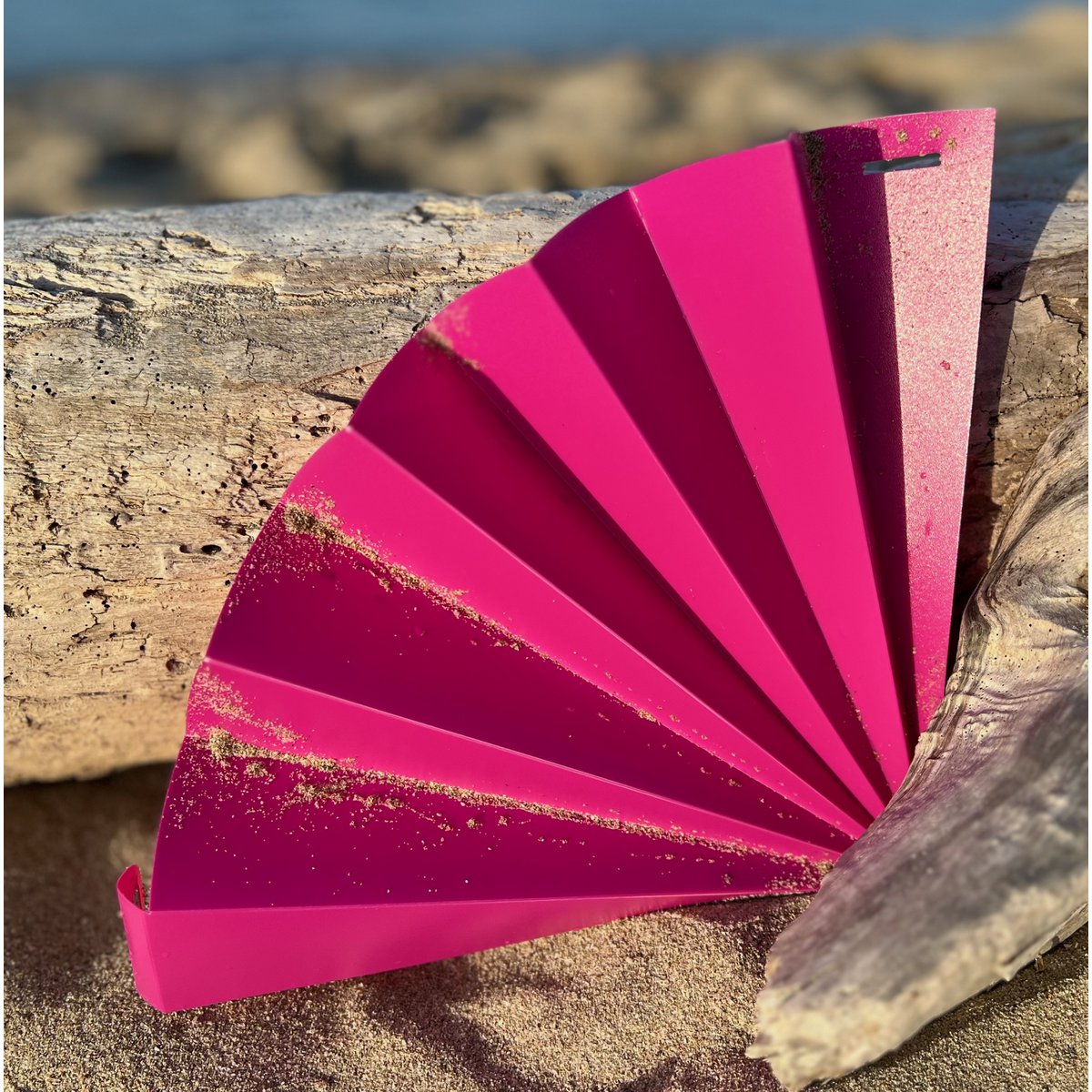 Abanico, abanico, abanico, rosa opaco