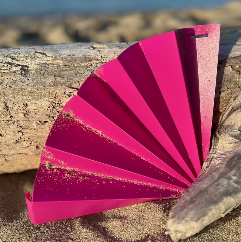 Håndventilator, ventilator, ventilator, pink uigennemsigtig