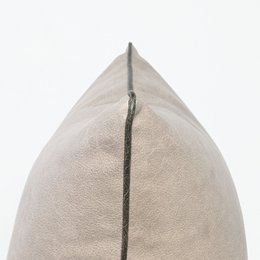 Art Leather Taupe - Vinyl Cushion - 55 X 55