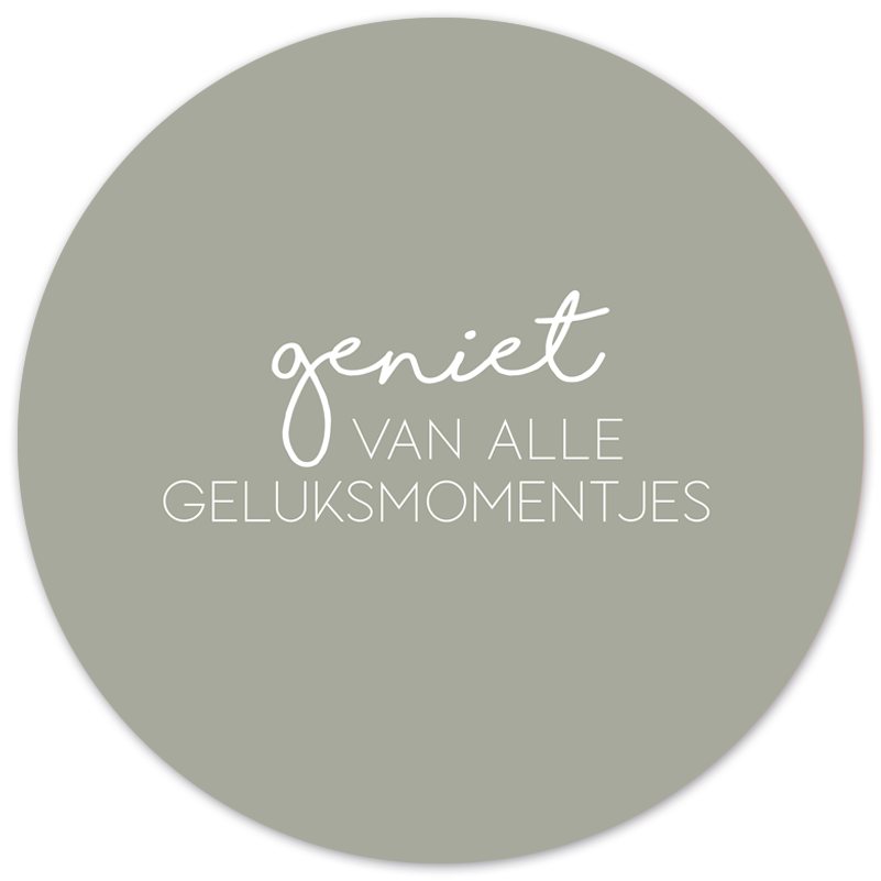 Wandkreis Glücksmomente grün