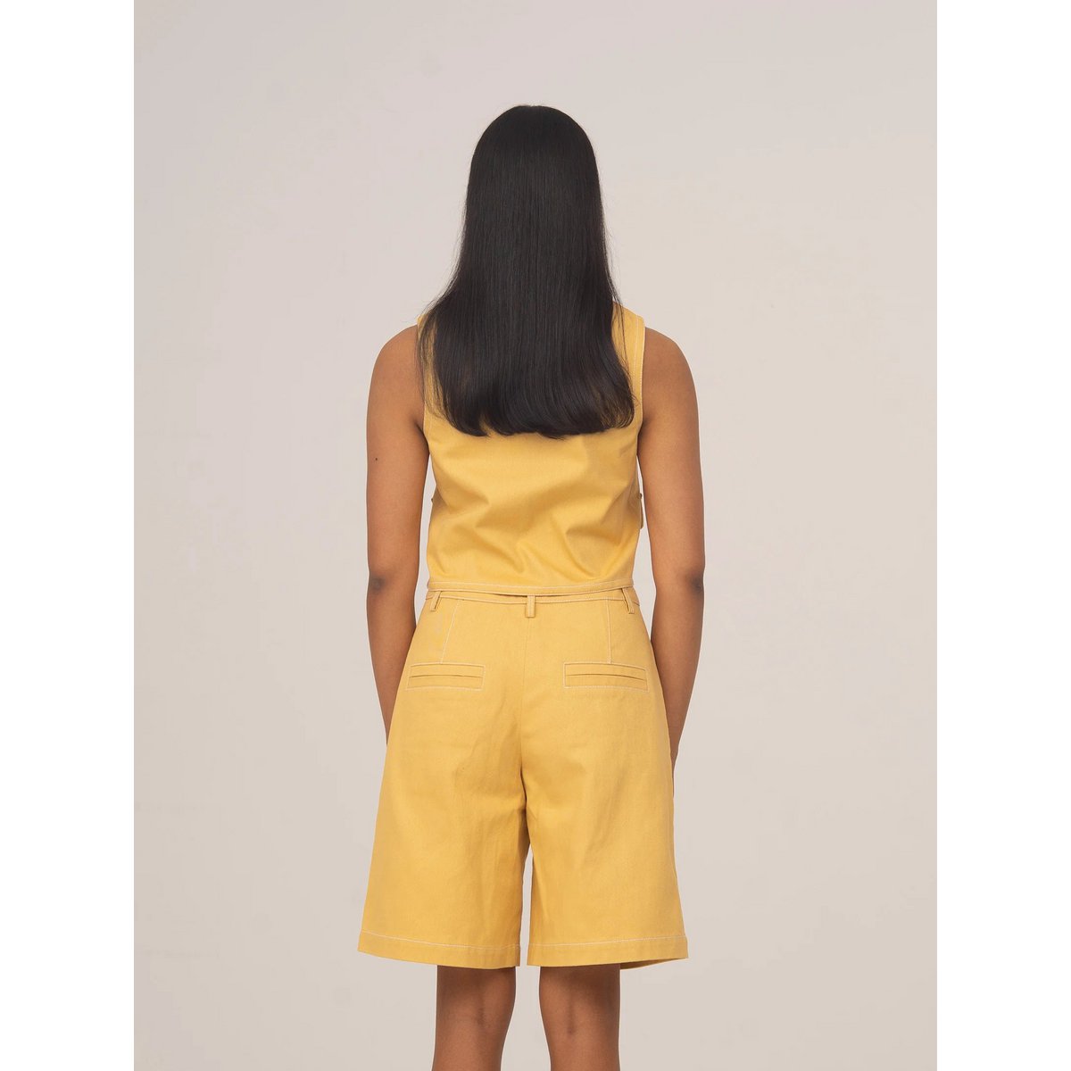 Bureau lichtgeel denimvest