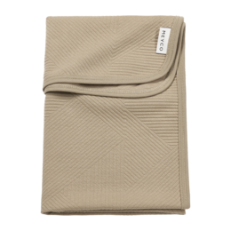 Decke aus gestricktem Jacquard Pure Taupe