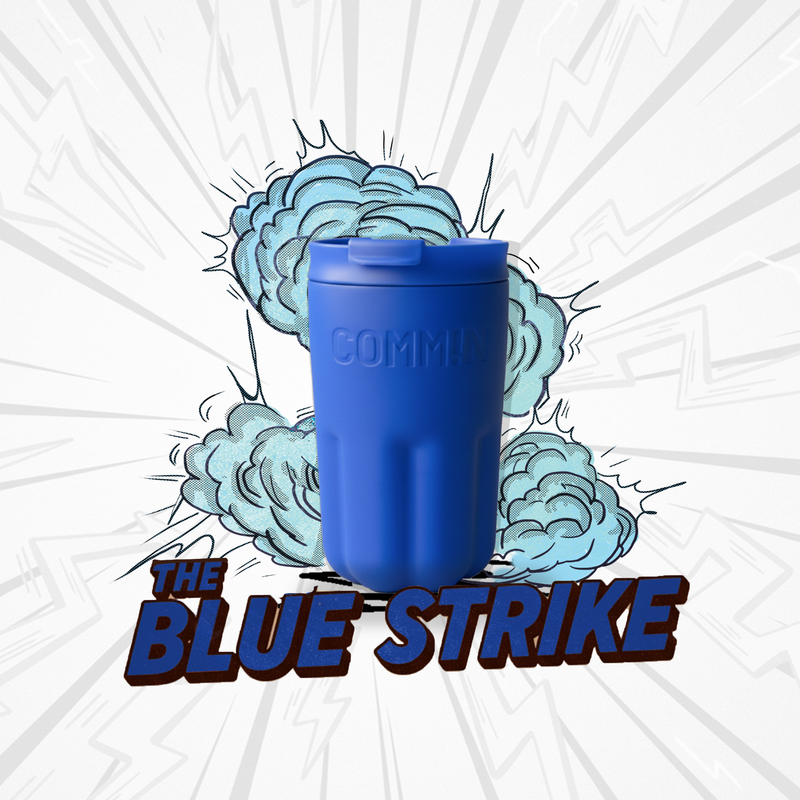 THE BLUE STRIKE | Insulated Travel Mug | Cobalt Blue