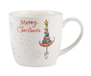 Becher Merry christmas 9 cm VE 6