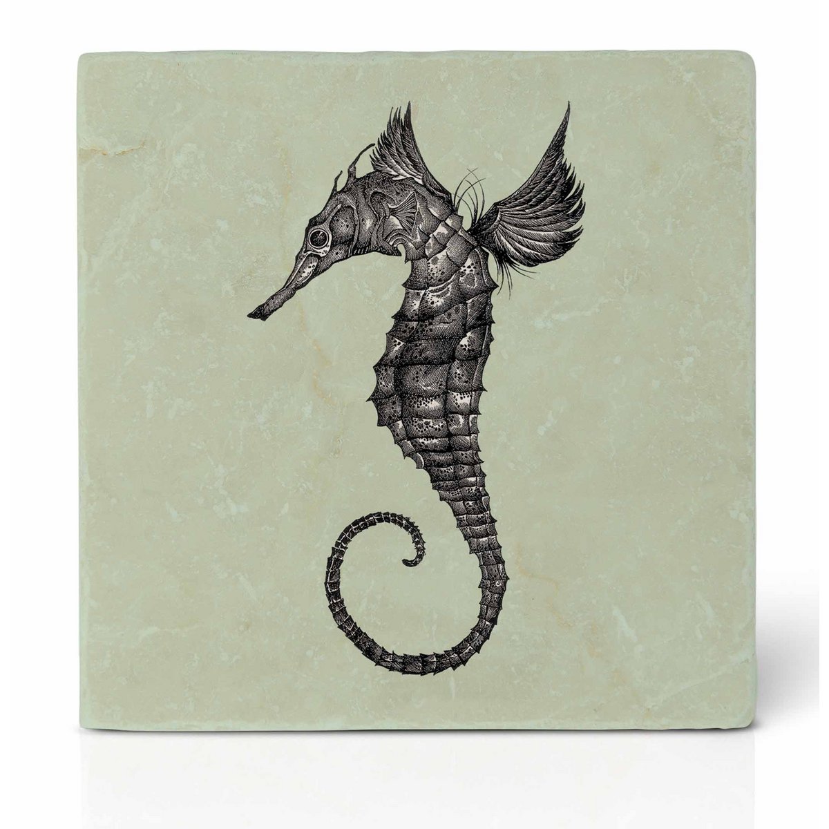Posavasos de azulejos - Caballito de mar