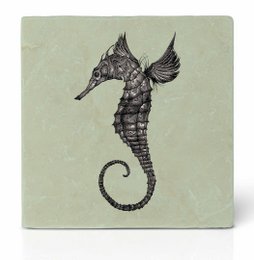 Tile Coaster - Seahorse