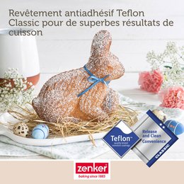 Set de molde 3D Conejito de Pascua y 5 cortadores de galletas Zenker Conejito de Pascua