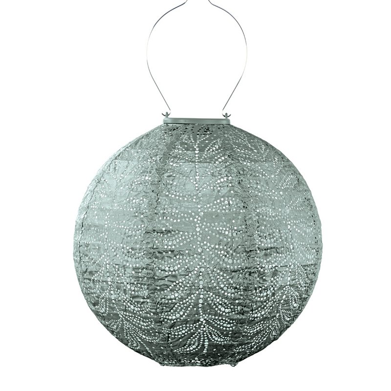 Lumiz Solar Lampion Folia Rond - 30 cm - Sage Green