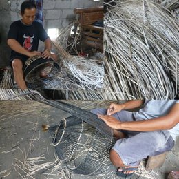 Rattan lamp Nora