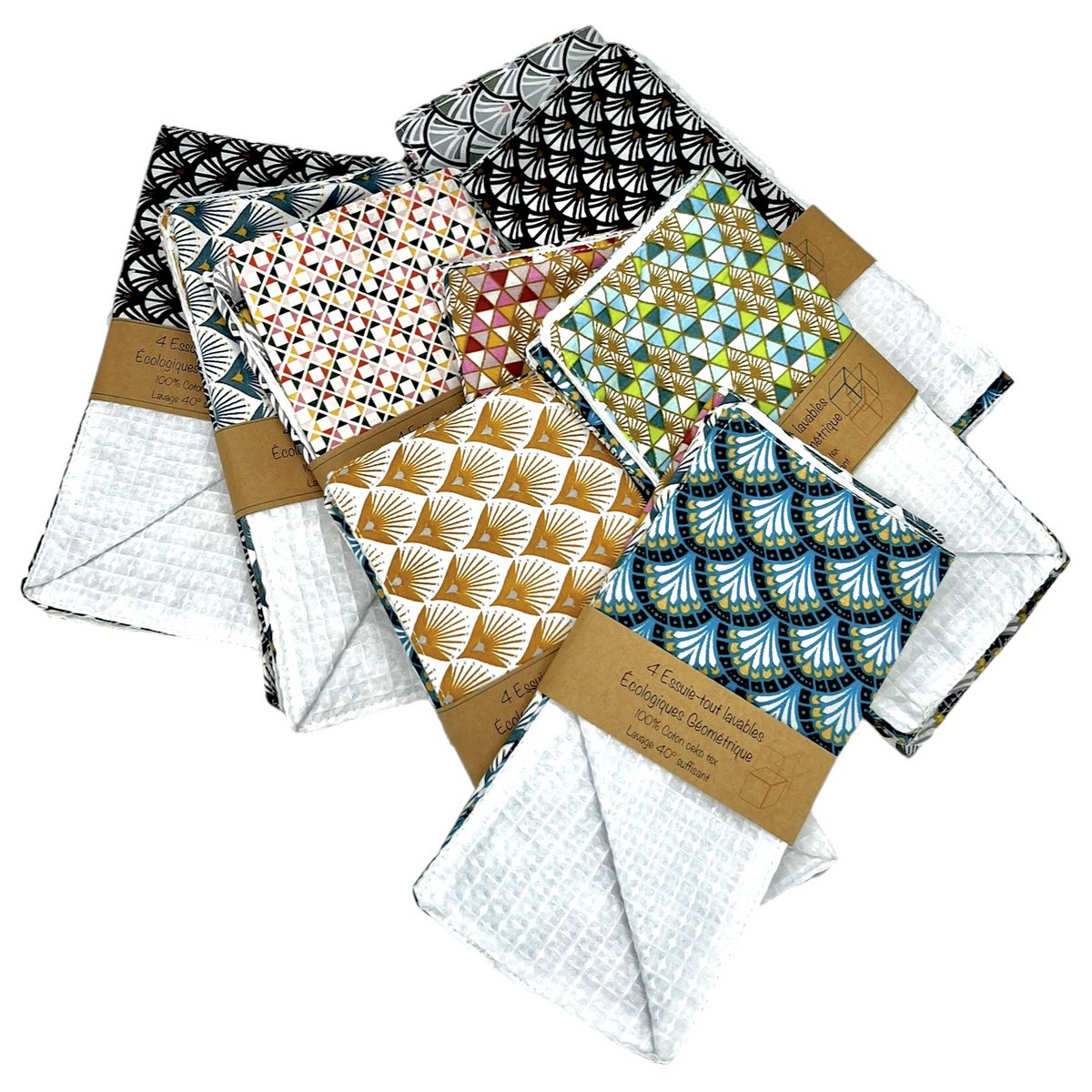 Ökologisches Allzwecktuch „Geometrisch“