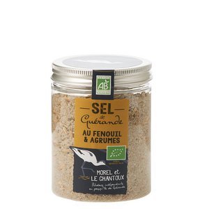 PGI Guérande salt with fennel and organic citrus fruits - 150 g box