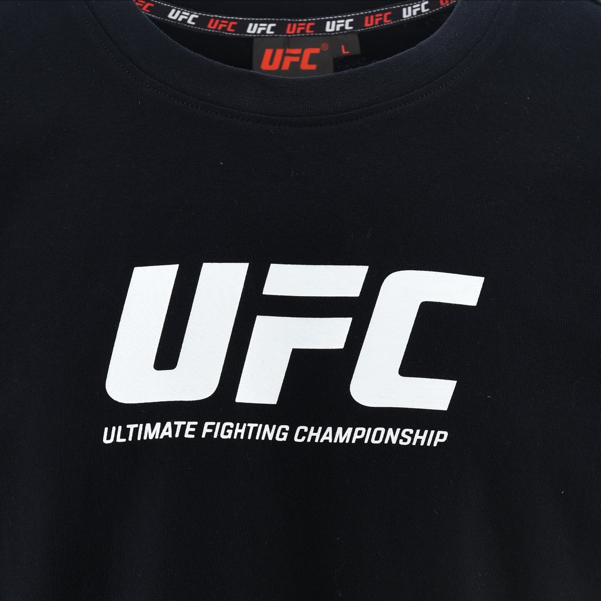 UFC officieel zwart T-shirt voor heren – collectie 2025/2026 – sport, training en streetwear – maten S tot XXL