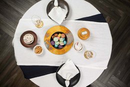 Linnen tafelloper Wit