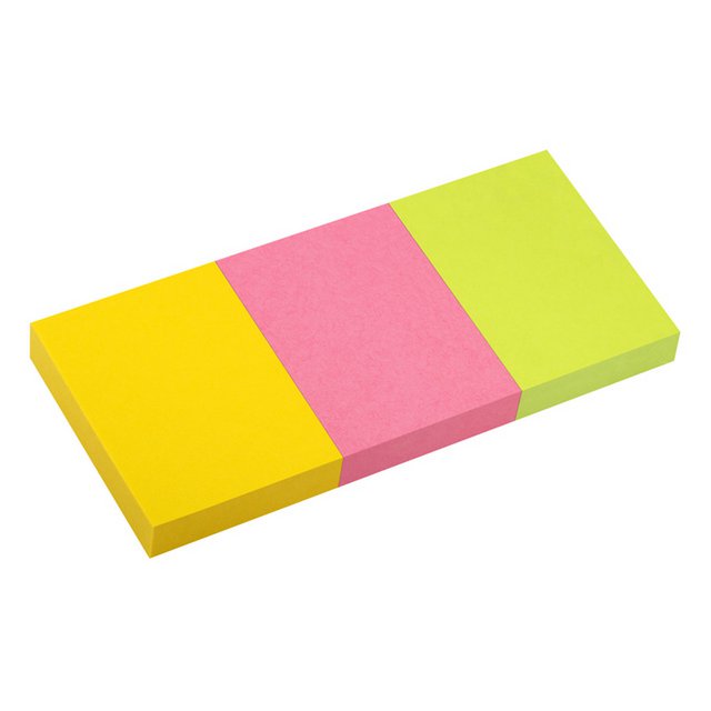 Info notes 50x40mm assorti van 3 kleuren