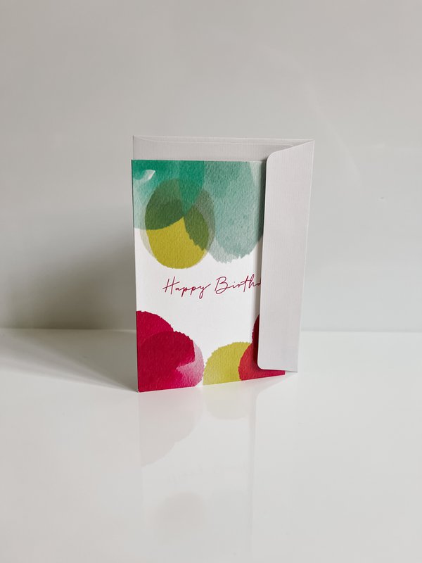 Vouwkaart "Happy Birthday"