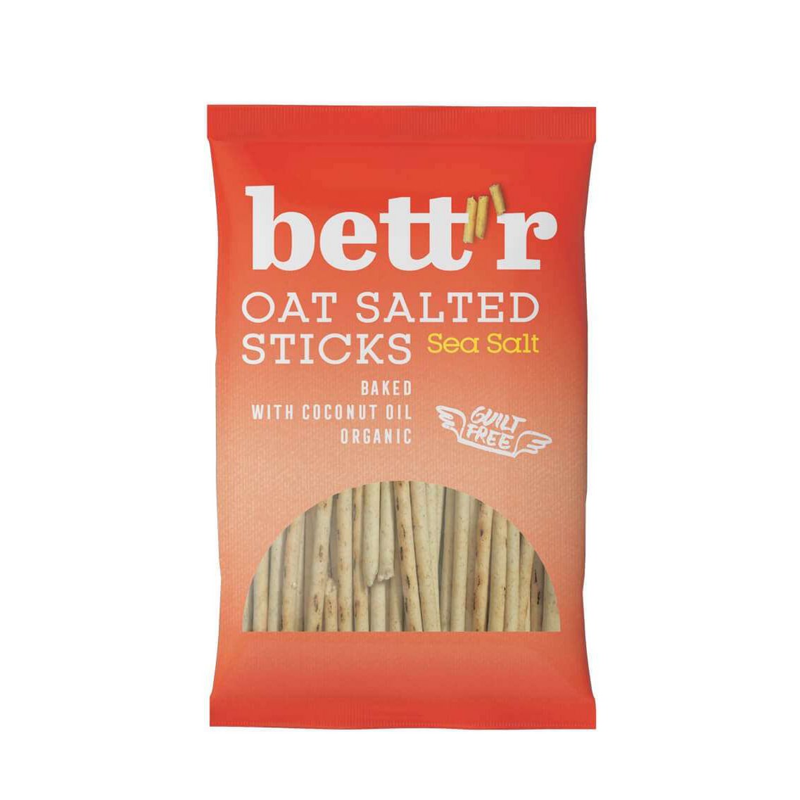 Oat Salted Sticks Sea Salt, organic, Bett'r, 50g
