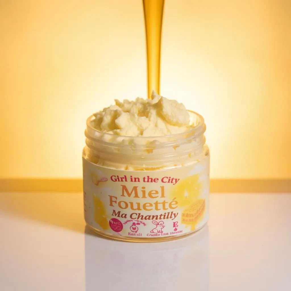 Beurre Corporel Fouetté Miel – Karité Brut 100% Naturel (Corps & Cheveux)