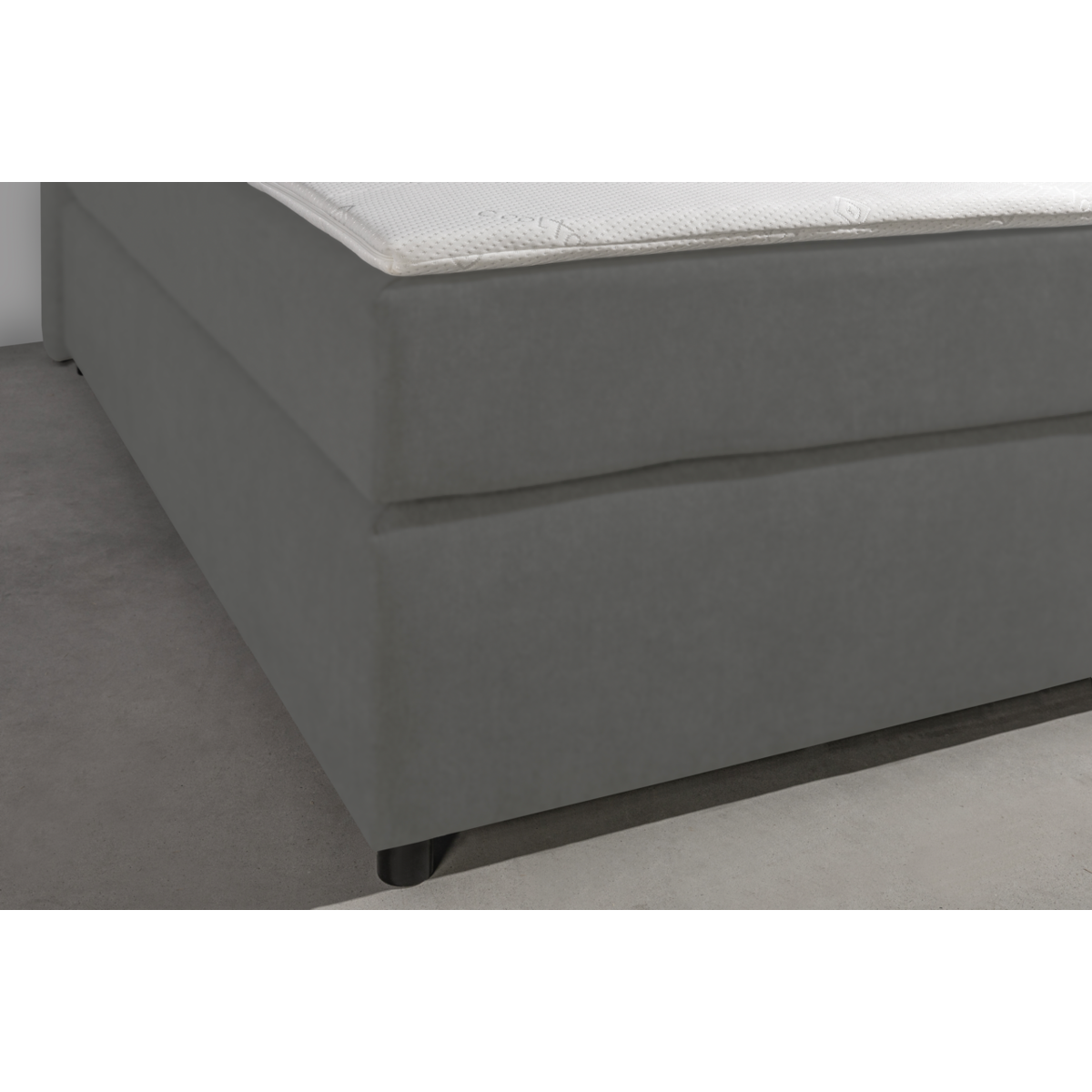 Mörgenn Boxspring Parga Aspecto de cuero - Juego completo