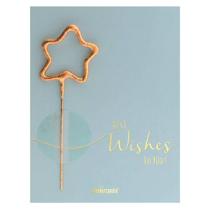 Best Wishes blau Birthday Greetings Mini Wondercard