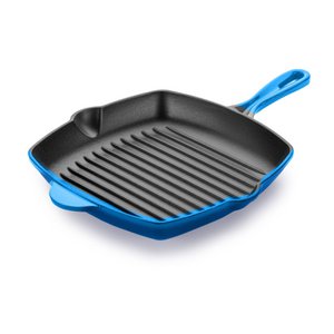 Cast Iron Grill Pan - Blue - 27cm