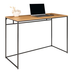 Vita Desk - oak look, black, 100x45x75cm