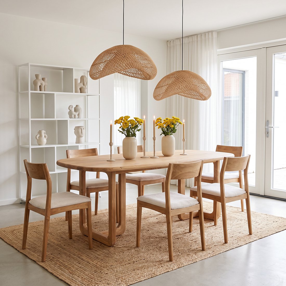 Labyrinthe suspendu la lampe organique naturel