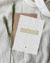 Ansichtkaart || Gefeliciteerd