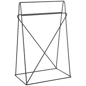 ZWART METALEN TAFELSTEUN 49X30,5X74CM LL80015