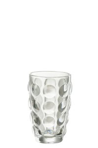 J-Line Bubbel Longdrink glass - drinking glass - transparent