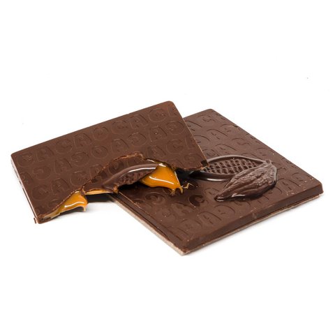 Dark 72% chocolate bar (caramel) 40 Grs