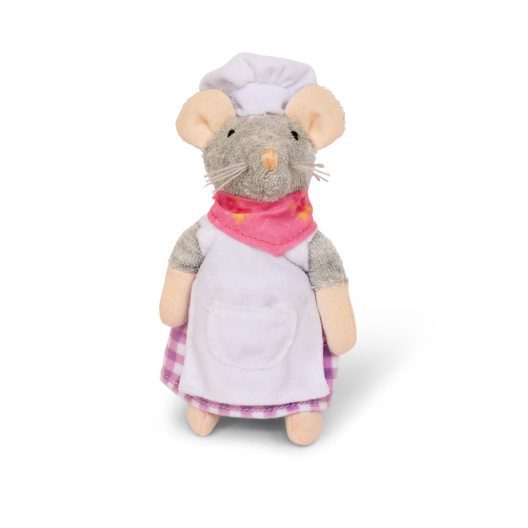 Cuddly toy Mouse Bakker (12 cm) - The Mouse House